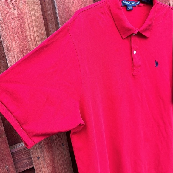 U.S Polo Assn. Men’s Plus Size Short Sleeve Red Tee Size 3XLT - Picture 3 of 9
